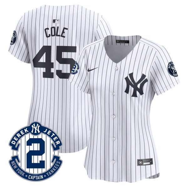 Women's New York Yankees Derek Jeter Patch Vapor Premier Limited Jersey - All Stitched - Image 21