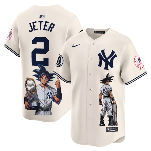 Men's Yankees Dragon Ball Son Goku Vapor Premier Limited Jersey - Printed - Image 4