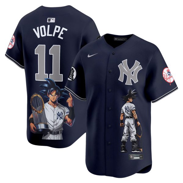 Men's Yankees Dragon Ball Son Goku Vapor Premier Limited Jersey - Printed - Image 18