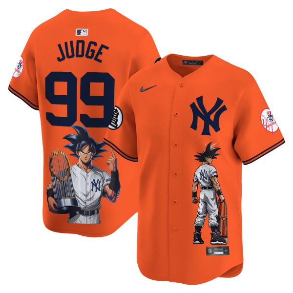 Men's Yankees Dragon Ball Son Goku Vapor Premier Limited Jersey - Printed - Image 25