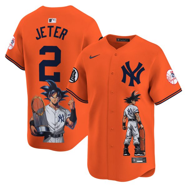Men's Yankees Dragon Ball Son Goku Vapor Premier Limited Jersey - Printed - Image 28