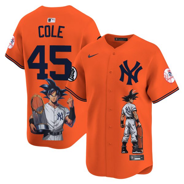 Men's Yankees Dragon Ball Son Goku Vapor Premier Limited Jersey - Printed - Image 29