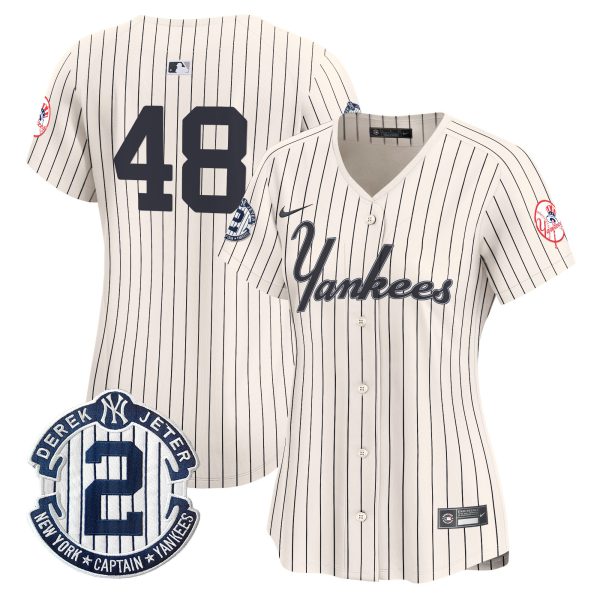Women's Yankees Throwback Vapor Premier Limited Jersey V2 - All Stitched - Image 7