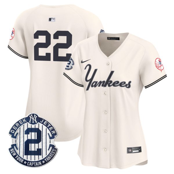 Women's Yankees Throwback Vapor Premier Limited Jersey V2 - All Stitched - Image 14