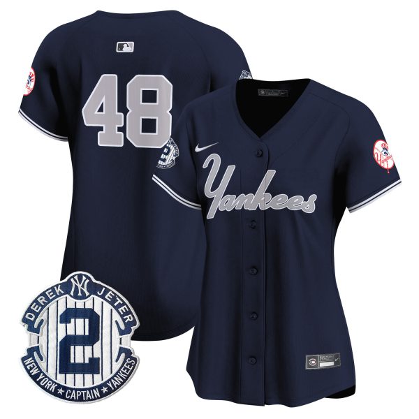 Women's Yankees Throwback Vapor Premier Limited Jersey V2 - All Stitched - Image 31