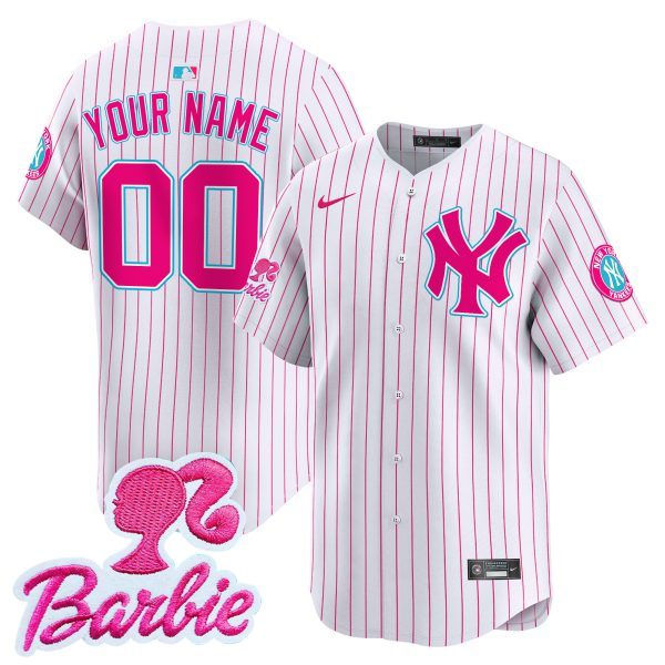 Yankees Barbie Patch Vapor Premier Limited Custom Jersey - All Stitched - Image 5