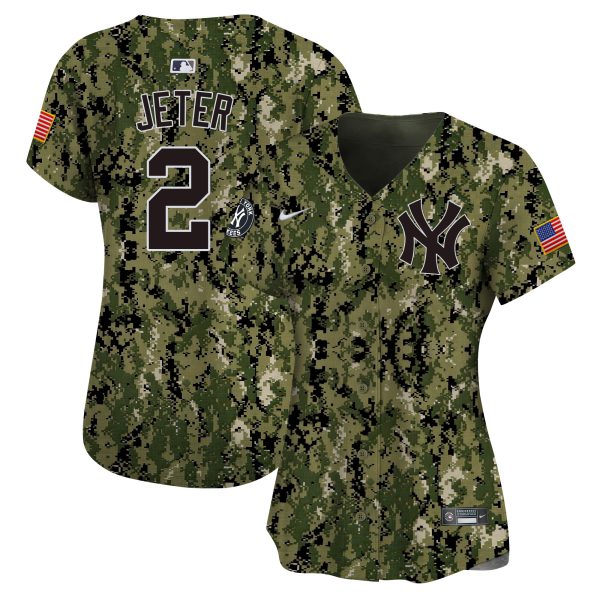 Women's New York Yankees USMC Alternate Vapor Premier Limited Jersey - All Stitched - Image 4