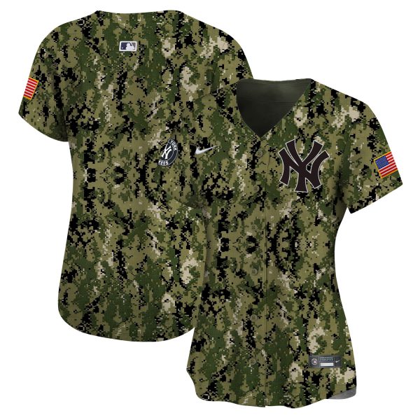 Women's New York Yankees USMC Alternate Vapor Premier Limited Jersey - All Stitched - Image 8