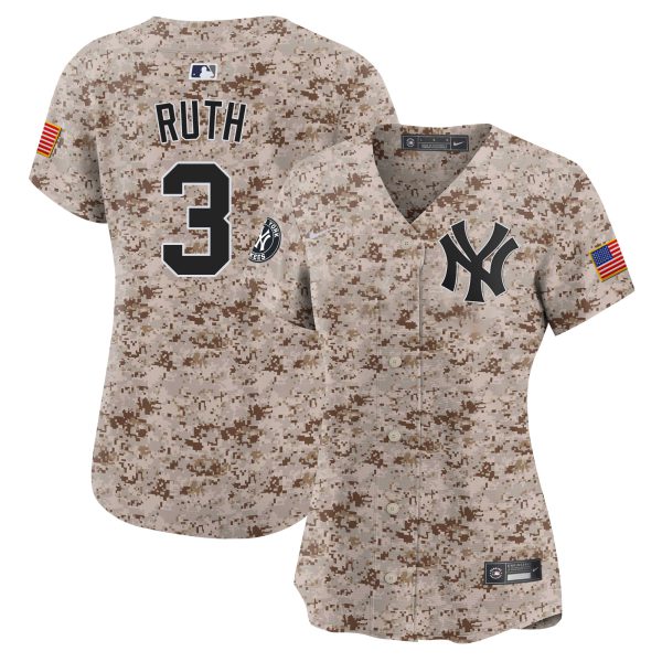 Women's New York Yankees USMC Alternate Vapor Premier Limited Jersey - All Stitched - Image 11
