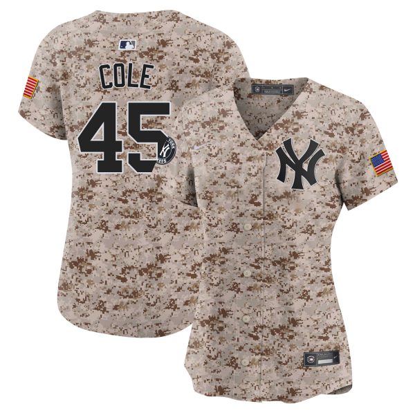 Women's New York Yankees USMC Alternate Vapor Premier Limited Jersey - All Stitched - Image 13