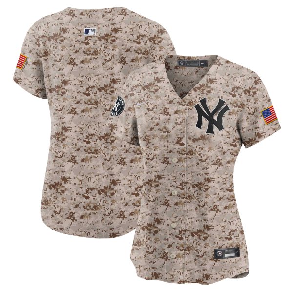 Women's New York Yankees USMC Alternate Vapor Premier Limited Jersey - All Stitched - Image 16