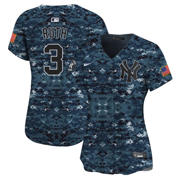 Women's New York Yankees USMC Alternate Vapor Premier Limited Jersey - All Stitched - Image 19