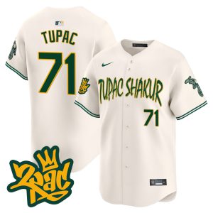 Men's Oakland Athletics Tupac Shakur Vapor Premier Limited Jersey - All Stitched