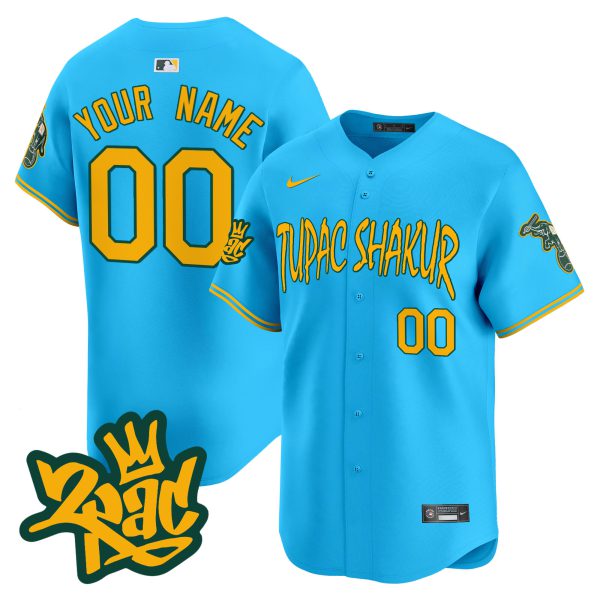 Oakland Athletics Tupac Shakur Vapor Premier Limited Custom Jersey - All Stitched - Image 5