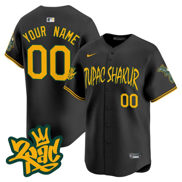 Oakland Athletics Tupac Shakur Vapor Premier Limited Custom Jersey - All Stitched - Image 6