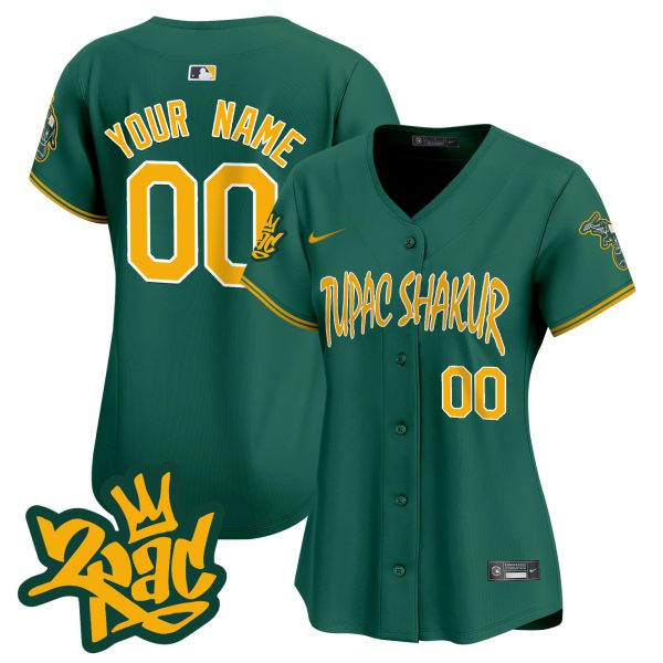 Oakland Athletics Tupac Shakur Vapor Premier Limited Custom Jersey - All Stitched - Image 8