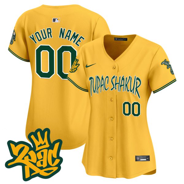 Oakland Athletics Tupac Shakur Vapor Premier Limited Custom Jersey - All Stitched - Image 10
