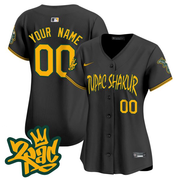 Oakland Athletics Tupac Shakur Vapor Premier Limited Custom Jersey - All Stitched - Image 12