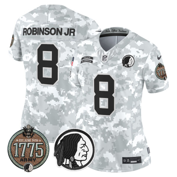 Women's Washington Redskins 2024 Salute to Service Establishment Year Patch Vapor Limited Jersey - All Stitched - Image 11