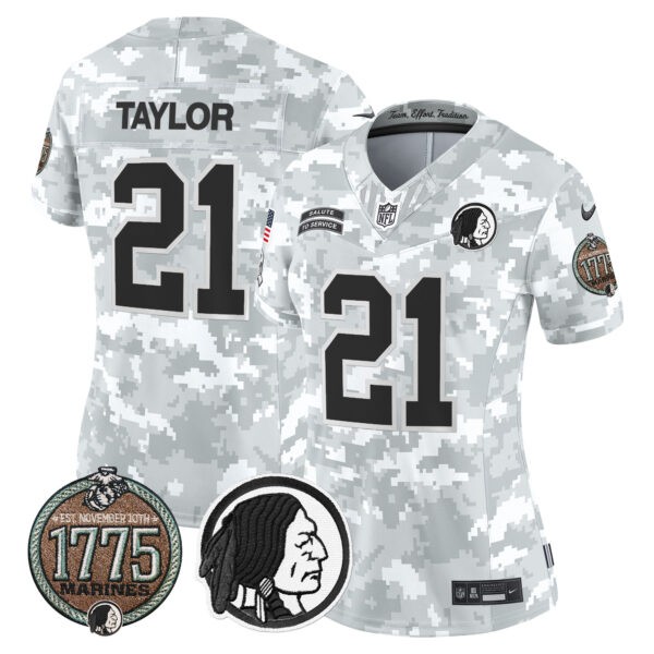 Women's Washington Redskins 2024 Salute to Service Establishment Year Patch Vapor Limited Jersey - All Stitched - Image 6