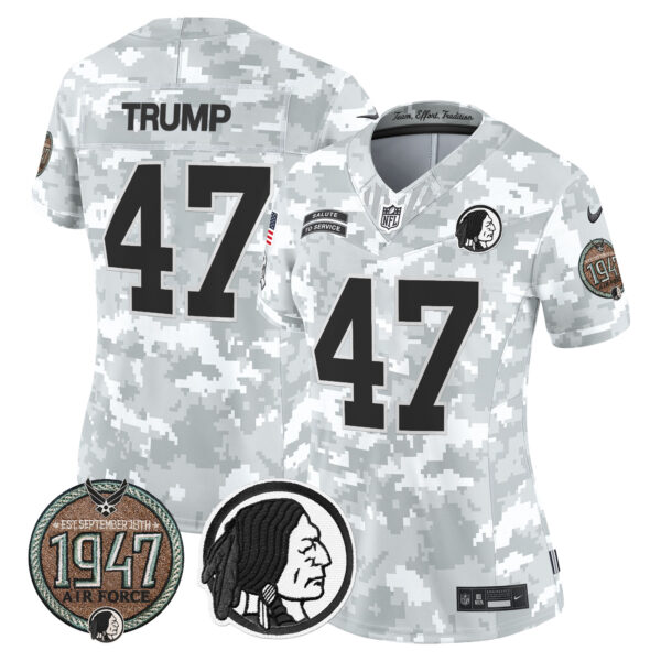 Women's Washington Redskins 2024 Salute to Service Establishment Year Patch Vapor Limited Jersey - All Stitched - Image 36