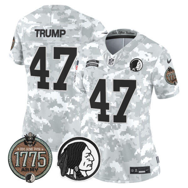 Women's Washington Redskins 2024 Salute to Service Establishment Year Patch Vapor Limited Jersey - All Stitched - Image 18
