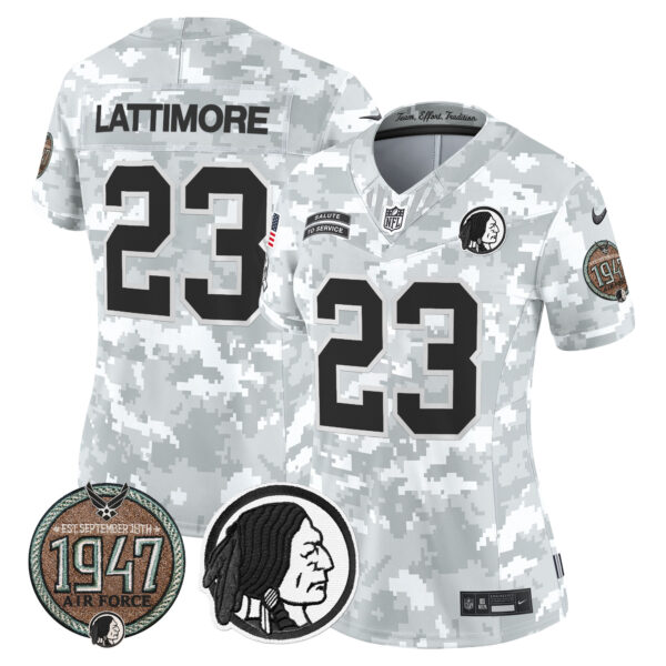 Women's Washington Redskins 2024 Salute to Service Establishment Year Patch Vapor Limited Jersey - All Stitched - Image 35