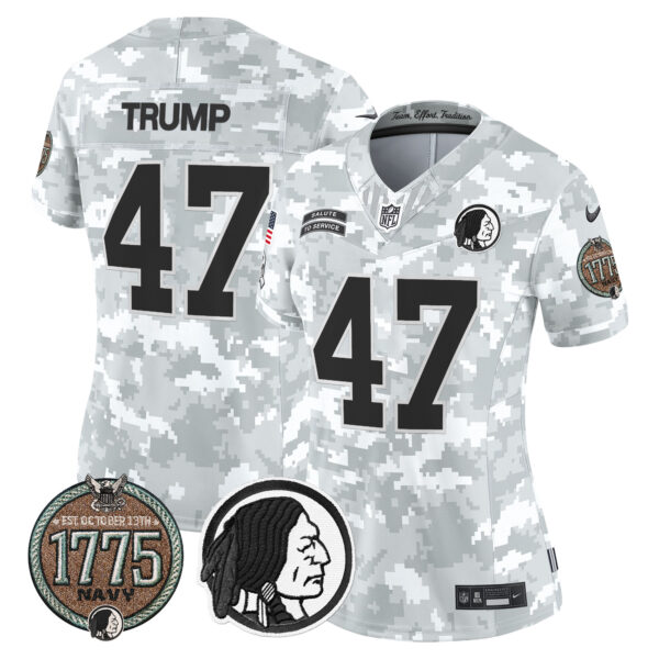 Women's Washington Redskins 2024 Salute to Service Establishment Year Patch Vapor Limited Jersey - All Stitched - Image 27