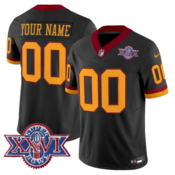 Washington Redskins Throwback 1992 Super Bowl XXVI Patch Vapor Limited Custom Jersey - All Stitched - Image 5