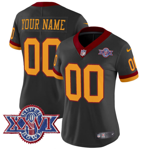 Washington Redskins Throwback 1992 Super Bowl XXVI Patch Vapor Limited Custom Jersey - All Stitched - Image 10
