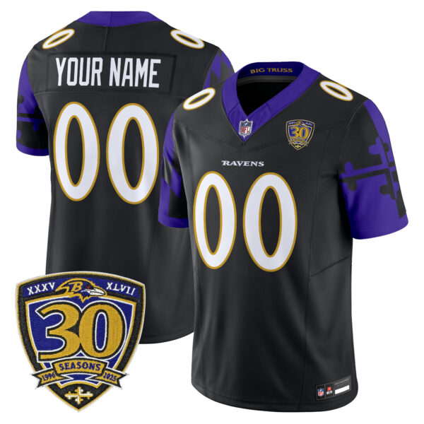 Baltimore Ravens 'Maryland Flag Edition' Vapor Limited Custom Jersey - All Stitched - Image 3