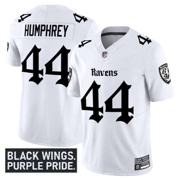 Men's Baltimore Ravens 'Gothic Nevermore Edition' Vapor Limited Jersey - All Stitched - Image 15