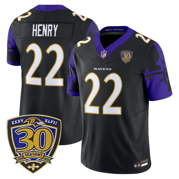 Men's Baltimore Ravens 'Maryland Flag Edition' Vapor Limited Jersey - All Stitched - Image 19