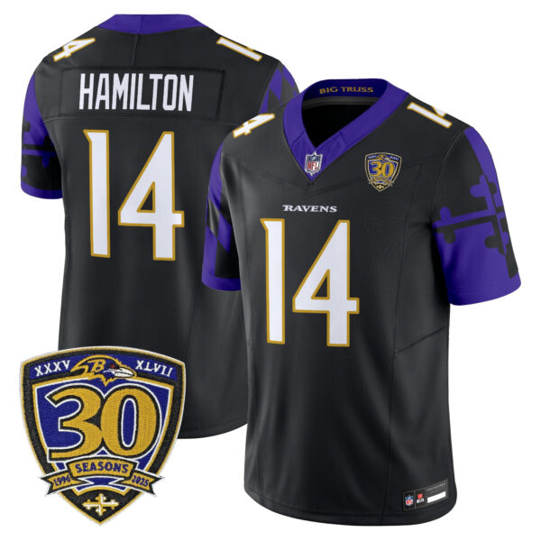 Men's Baltimore Ravens 'Maryland Flag Edition' Vapor Limited Jersey - All Stitched - Image 23
