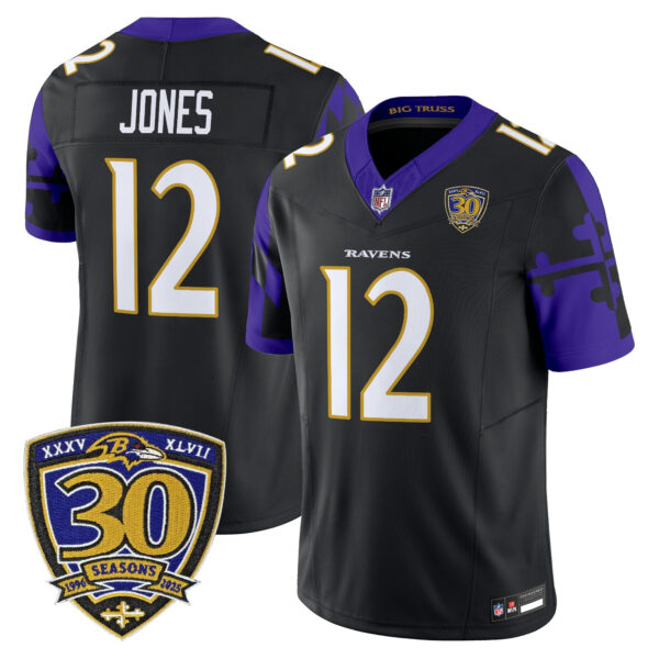 Men's Baltimore Ravens 'Maryland Flag Edition' Vapor Limited Jersey - All Stitched - Image 27