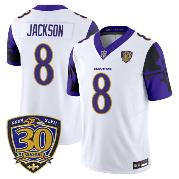 Men's Baltimore Ravens 'Maryland Flag Edition' Vapor Limited Jersey - All Stitched - Image 30