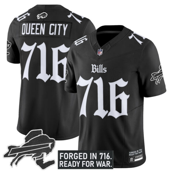 Men's Buffalo Bills 'Gothic Cold Front Edition' Vapor Limited Jersey - All Stitched - Image 2