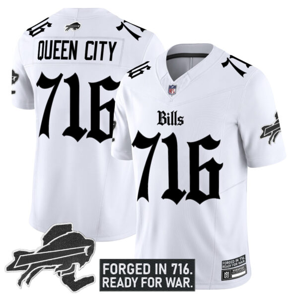 Men's Buffalo Bills 'Gothic Cold Front Edition' Vapor Limited Jersey - All Stitched - Image 10