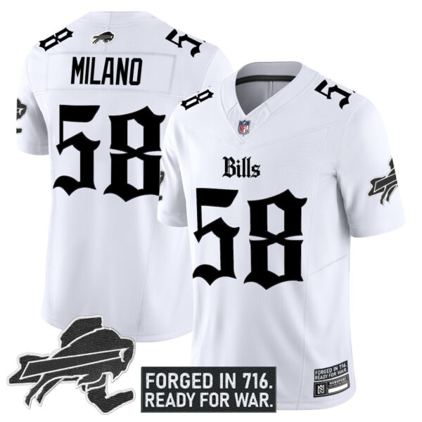 Men's Buffalo Bills 'Gothic Cold Front Edition' Vapor Limited Jersey - All Stitched - Image 13