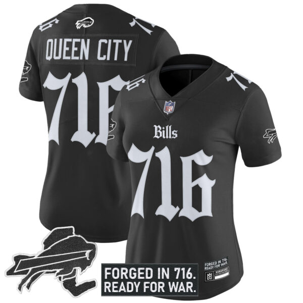 Women's Buffalo Bills 'Gothic Cold Front Edition' Vapor Limited Jersey - All Stitched - Image 2
