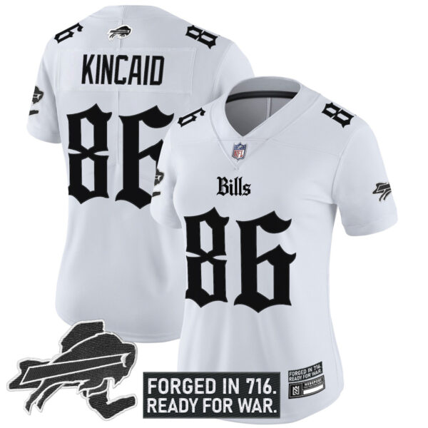 Women's Buffalo Bills 'Gothic Cold Front Edition' Vapor Limited Jersey - All Stitched - Image 14