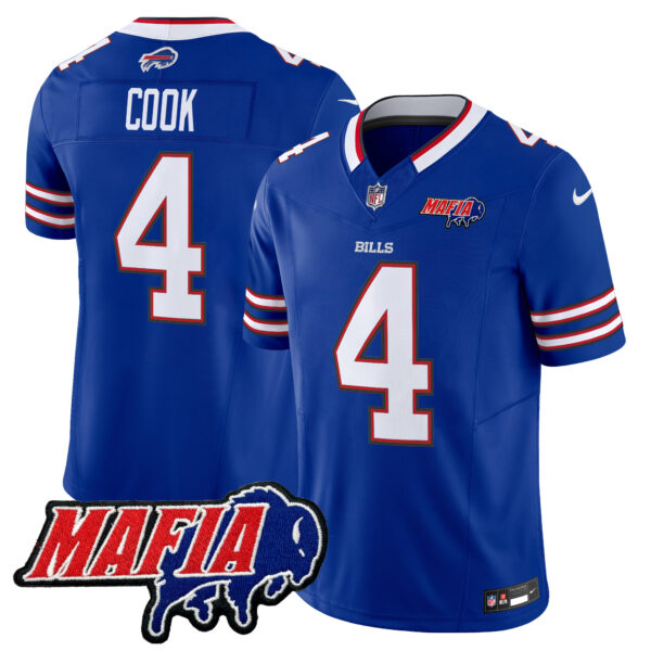 Men's Buffalo Bills 2025 Bills Mafia Patch Vapor Limited Jersey - All Stitched - Image 4