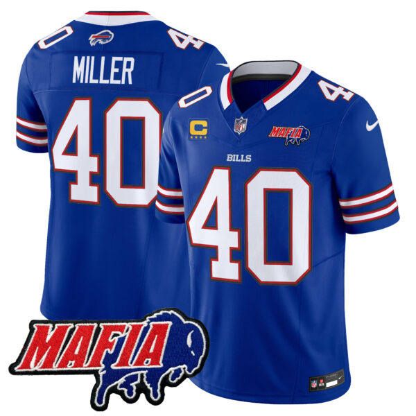 Men's Buffalo Bills 2025 Bills Mafia Patch Vapor Limited Jersey - All Stitched - Image 5