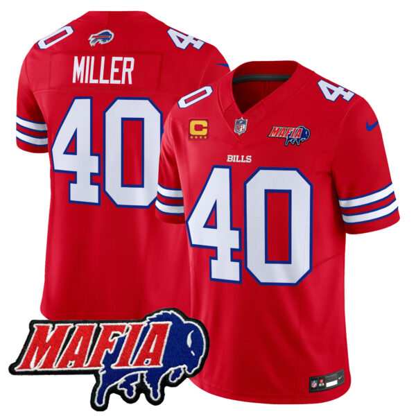 Men's Buffalo Bills 2025 Bills Mafia Patch Vapor Limited Jersey - All Stitched - Image 12
