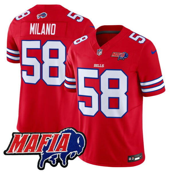 Men's Buffalo Bills 2025 Bills Mafia Patch Vapor Limited Jersey - All Stitched - Image 13