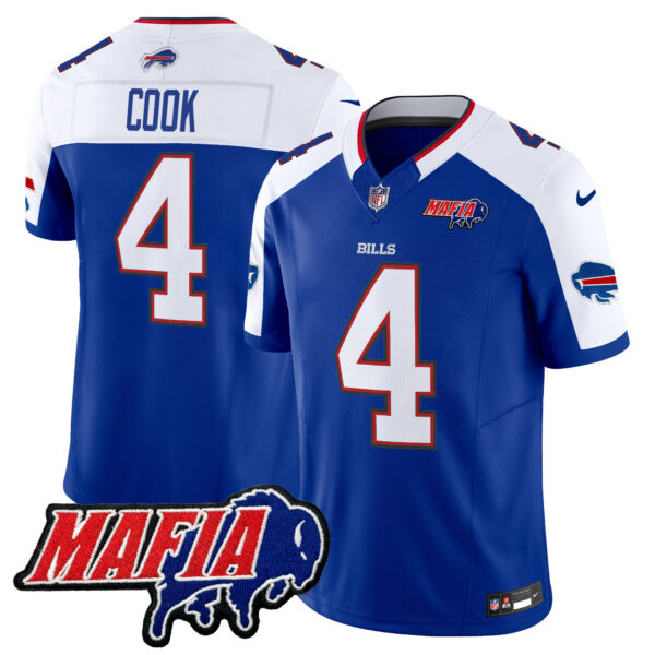 Men's Buffalo Bills 2025 Bills Mafia Patch Vapor Limited Jersey - All Stitched - Image 35