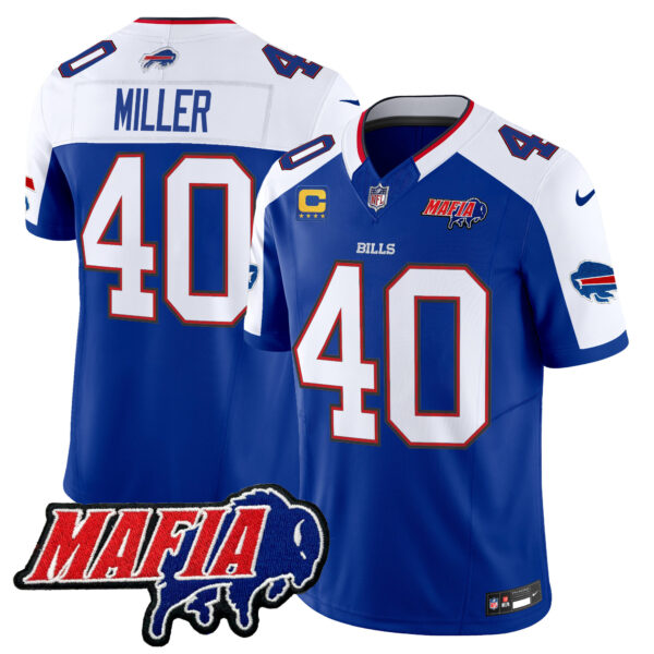 Men's Buffalo Bills 2025 Bills Mafia Patch Vapor Limited Jersey - All Stitched - Image 36