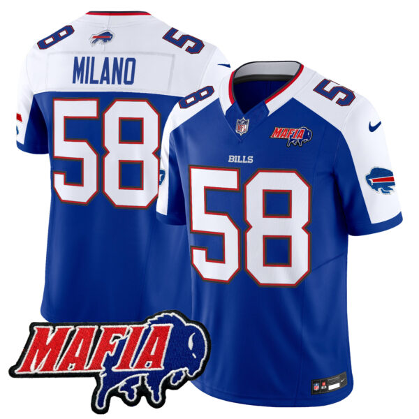 Men's Buffalo Bills 2025 Bills Mafia Patch Vapor Limited Jersey - All Stitched - Image 37