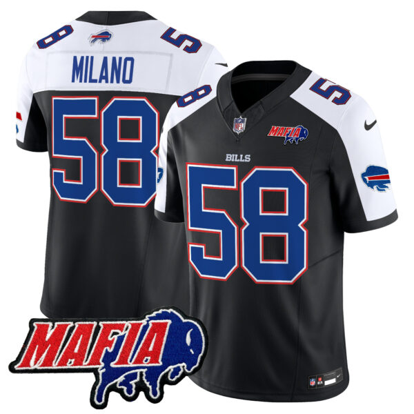 Men's Buffalo Bills 2025 Bills Mafia Patch Vapor Limited Jersey - All Stitched - Image 45