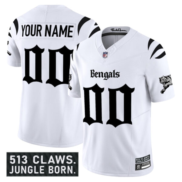 Cincinnati Bengals 'Gothic Jungle Shadows Edition' Vapor Limited Custom Jersey - All Stitched - Image 2